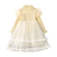 thumbnail image 1 of Generic Children Warm Sweater for Little Toddler Girl Long Sleeve Sweater Tulle Patchwork Princess Dress Pullover Dresses for 1 To 7 Years, 1 of 3
