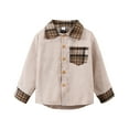 thumbnail image 1 of Generic Children Windproof Jackets Kids Toddler Baby Girls Boys Autumn Pocket Winter Plaid Cotton Long Sleeve Coat Jacket Clothes for 1-6 Years(A,1-2 Years), 1 of 8