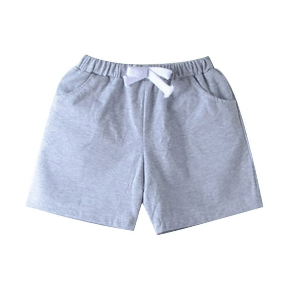 Baby Boys Shorts Casual Toddler Pull On Jogger Short Drawstrin𝐠 Elastic Waist Girls Cotton Pants with Pocket Beach Clothes