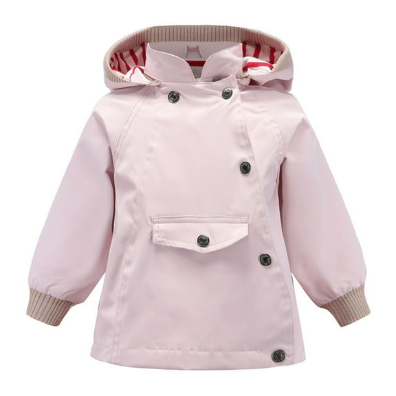 Generic Children's Coat Work Toddler Kids Baby Winter Warm Jacket Outerwear Floral Hooded Zipper Padded Outwear for Girls Boys Outdoors Casual Fashion Lightweight Clothing(6-7 Years,Pink)