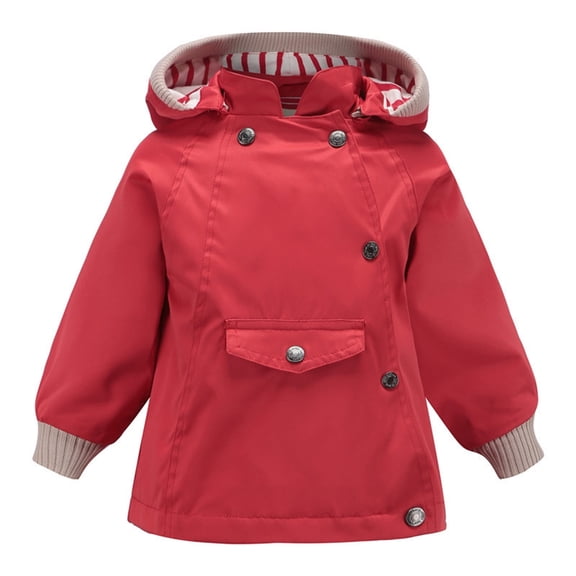 Generic Children's Coat Work Toddler Kids Baby Winter Warm Jacket Outerwear Floral Hooded Zipper Padded Outwear for Girls Boys Outdoors Casual Fashion Lightweight Clothing(8-9 Years,Red)