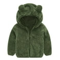 thumbnail image 1 of Generic Children's Kids Girls Coat Winter Windproof Thicken Coat Jacket Child Warm Button Outerwear for Casual Soft Comfortable Clothing ﻿2-3 YearsGreen-A, 1 of 3