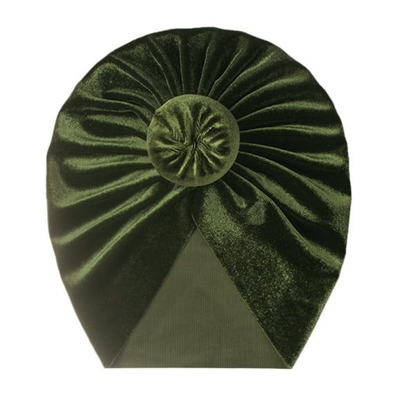 Generic Children's Lightweight Caps Kids Baby Boys Girls Solid Knotted Hat Beanie Headwear Cap Accessories for Toddler Headgear Adjustable Breathable Sun Protection (,Green)