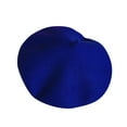 thumbnail image 1 of Generic Children's Lightweight Hats Kids Girls Stretch Beret Hat Retro wool Pure Color Head Scarf Wrap Hat Cap for Fashion Casual Four Seasons Caps(One size,Blue), 1 of 3