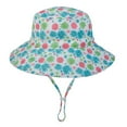 thumbnail image 1 of Generic Children's Summer Caps Baby Boys Girls Sun Protection Hat Sunscreen Cap Fisherman's Hat for Toddler Headgear Adjustable Breathable Sun Protection (,F), 1 of 9
