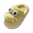 thumbnail image 1 of Generic Childrens Girl Cotton Slippers Cute Stereoscopic Animals Warm Indoor Non Slip Home Cotton Slippers Autumn Winter Clothes（4-5 Years Yellow）, 1 of 4