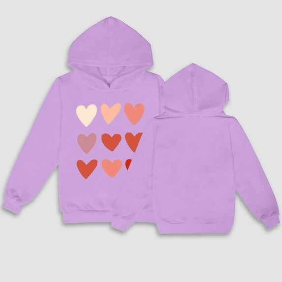 Generic Childrens Jackets Girls Pure Color Multi Caring Hoodie Autumn Students Leisure Sports Fashion Hoodie for Fashion Casual Cozy Travel Jacket(12-24 Months,Purple)