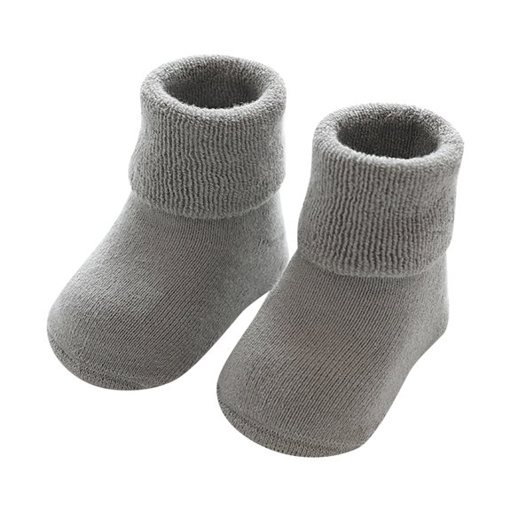 Generic Childrens Soccer Socks Baby Boys Girls Autumn Winter Stripes Burlap Thickened Babys Toddler Socks Dot Glue Non Slip Floor Socks for Cute Casual Soft Comfortable (1-3 Years,Grey)