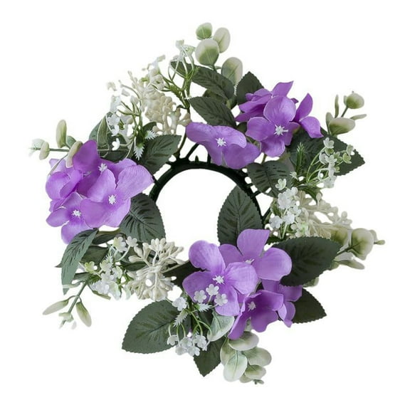 Generic Christmas Artificial Flowers Candle Rings - Large Fake Roses Wreath Wedding Centerpieces for Tables Spring Summer Wreath for Front Door Weddings Party Christmas Ceremony Bouquet Decor