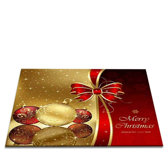 Generic Christmas Rugs for Outdoor Indoor Doormat, Santa Welcome Front Door Mats Non Slip Doormat, Xmas Holiday Decoration Carpet for Living Room Bedroom Bath Kitchen Entrance