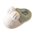 thumbnail image 1 of Generic Christmas Slipper For Girls Child Kids Cotton Slippers Girl Boys Memory Foam Comfy House Slippers Bedroom Home Slippers Winter Warm Indoor Shoes Clearance Shoes(10-10.5 Years,Green), 1 of 5