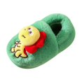 thumbnail image 1 of Generic Christmas Slippers Toddler Girl Dinosaur Slippers For Kids Memory Foam Comfy House Shoes Girls Boys Bedroom Home Slippers Clearance Shoes(4.5-5 Years,Green), 1 of 4
