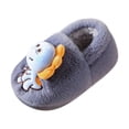 thumbnail image 1 of Generic Christmas Slippers Toddler Girl Dinosaur Slippers For Kids Memory Foam Comfy House Shoes Girls Boys Bedroom Home Slippers Clearance Shoes(9-9.5 Years,Grey), 1 of 4