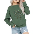 thumbnail image 1 of Generic Christmas Sweatshirt For Girls Boys Long Sleeve Crewneck Graphic Pullover Tops Unisex Teens Sweaters for 1-12 Years, 1 of 3