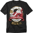 thumbnail image 1 of Generic: Christmas T-Shirt Christmas Wonderful Time For A Beer Unisex Graphic Tee For Men & Women, 1 of 7