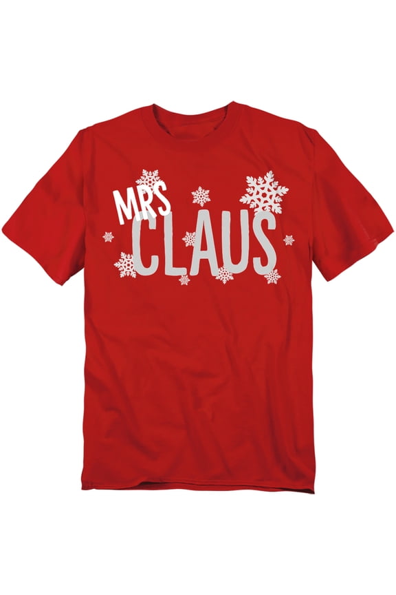 Generic: Christmas T-Shirt Mrs Claus This Christmas Unisex Graphic Tee For Men & Women