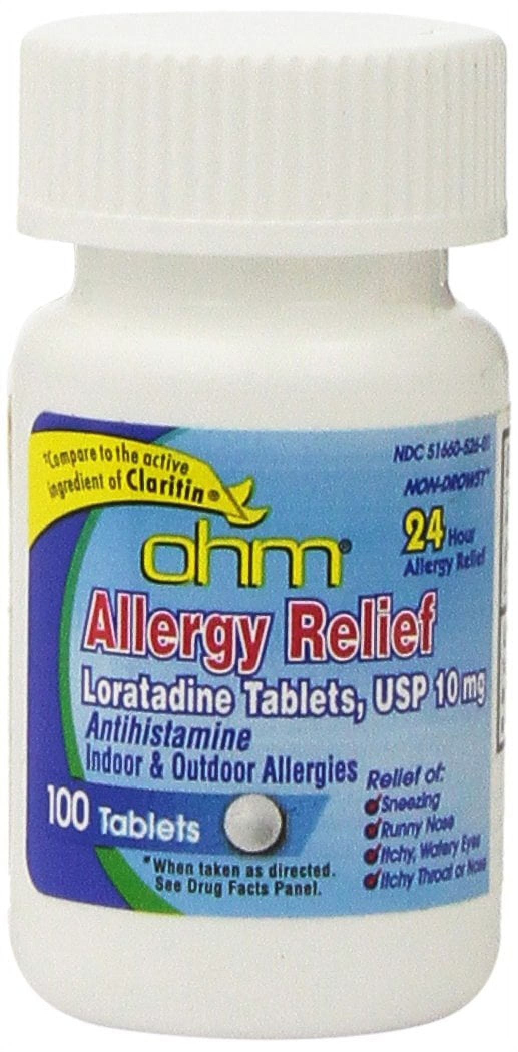 Generic Claritin - Loratadine (10mg) - 100 Tablets