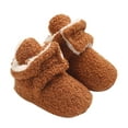 thumbnail image 1 of Generic Clearance Baby Snow Shoes Prewalker Boots Booties Toddler Soft Girls Warming Boys Shoes for Casual Fashion Soft Comfortable Breathable (6-9 Months,Brown), 1 of 9
