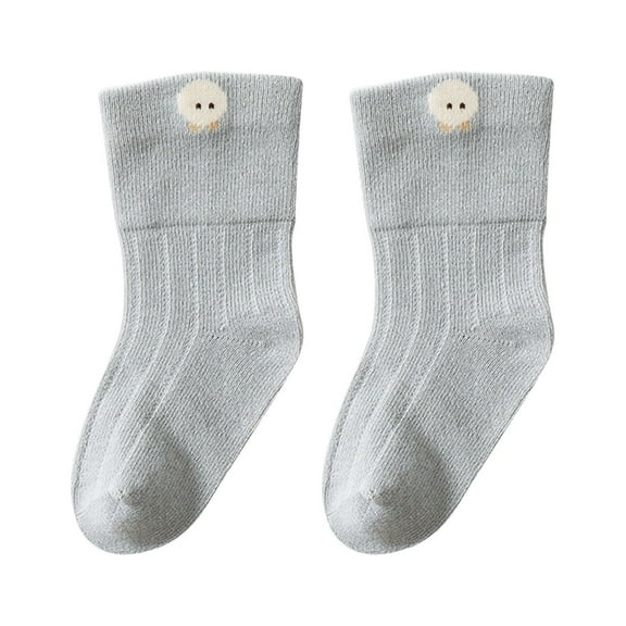 Generic Clearance Big Boys Socks Baby Cartoon Socks Toddler Socks with Pinch Ankle Babys Little Girl Socks for Personality Vintage Leisure Classic(0-6 Months,Blue)