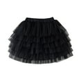 thumbnail image 1 of Generic Clearance Boys' Fashion Little Child Girls Short Ballet Tulle Tutu Skirt Mesh Short Skirt Princess Performance Skirt Sweet Skirt for Casual Breathable6-7 YearsBlack, 1 of 8