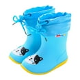 thumbnail image 1 of Generic Toddler Kids Rain Boots for Boys Girls Casual Baby Easy On Rain Shoes Boot for Little Kid Lightweight Waterproof Rainboots (5.5-6 Years,Black), 1 of 4