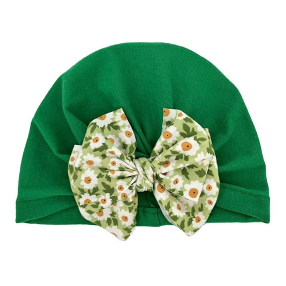Generic Clearance Children's Hiking Hats Toddler Baby Boys Girls Floral Print Knitted Cap Beanie Bowknot Elastics Turban Hat for Travel Hiking Christmas(,K)