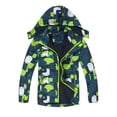thumbnail image 1 of Generic Clearance Children's Jackets Trendy Cropped Toddler Kids Girls Boys Rain Jacket Zip Hooded Lightweight Coats Casual Fashion Breathable Kid Lined Windbreaker(6-7 Years,Blue), 1 of 9