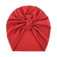 thumbnail image 1 of Generic Clearance Children's Sun Caps Toddler Baby Boys Girls Solid Knotted Knitted Cap Bowknot Elastics Turban Hat for Travel Hiking Christmas(,I), 1 of 1