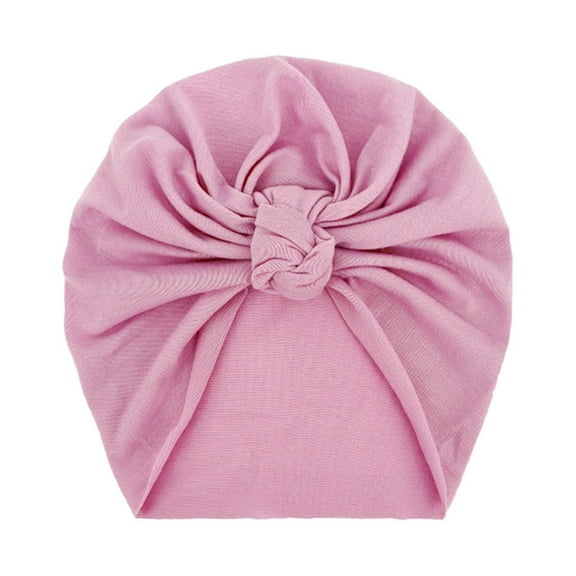 Generic Clearance Children's Sun Caps Toddler Baby Boys Girls Solid Knotted Knitted Cap Bowknot Elastics Turban Hat for Travel Hiking Christmas(,J)