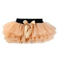 thumbnail image 1 of Generic Clearance Clothing Baby Girls Soft Fluffy Tutu Skirt Shorts Solid Bowknot Patchwork Party Carnival Mesh Tutu Skirt for Fashion Casual Breathable (6-12 Months Beige), 1 of 4