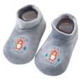 thumbnail image 1 of Generic Clearance Kid Shoes Boy Toddler Baby Girl Non-slip Warm Cartoon First Walkers Prewalker Floor Socks Shoes for Simple Casual Non Slip Breathable Shoe ﻿(12-18 Months,Gray), 1 of 4