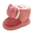 thumbnail image 1 of Generic Clearance Shoes for Girls Baby Boys Cotton Booties Winter Warm Slippers Toddler Non Slip Ankle Boots House Socks Shoes for Casual Breathable Shoe ﻿(12-18 Months,Pink), 1 of 8