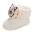 thumbnail image 1 of Generic Clearance Shoes for Girls Baby Boys Cotton Booties Winter Warm Slippers Toddler Non Slip Ankle Boots House Socks Shoes for Casual Breathable Shoe ﻿(6-12 Months,White), 1 of 9