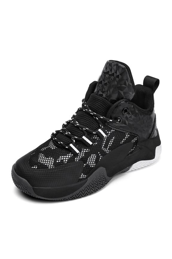 Clearance Sneakers for Boys Kid's Basketball Shoes Sneakers Girls Trainers Comfort High Top Basketball Shoes Boys Little Kid/Big Kid(10.5-11 Years,Black)