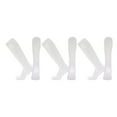 thumbnail image 1 of Generic Clearance Toddler Kids Soccer Socks 3 Pairs Knee High Striped Tube Soccer Socks for Unisex Breathable Sports Running Training for Personality Vintage Leisure Classic(B,White), 1 of 9
