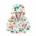 thumbnail image 1 of Generic Coat for Children's Work Toddler Kids Baby Boys Car Animals Zip Windproof Jacket Hooded Trench Lightweight Coats Windbreaker Casual for Outdoor Hoodies Clearance ﻿(18-24 Months,H), 1 of 2