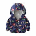 thumbnail image 1 of Generic Coat for Children's Work Toddler Kids Baby Boys Car Animals Zip Windproof Jacket Hooded Trench Lightweight Coats Windbreaker Casual for Outdoor Hoodies Clearance ﻿(3-4 Years,D), 1 of 2