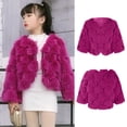 thumbnail image 1 of Generic Coat for Kids Casual Fall Toddler Baby Girls Sweater Furry Top Winter Windproof Thicken Coats Warm Outerwear Jacket for Outdoor Lightweight Hoodies Clearance ﻿(4-5 Years,Hot Pink), 1 of 8