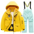 thumbnail image 1 of Generic Colorful One Piece Snowsuits Coveralls Ski Suits Jackets Winter Jumpsuits Boys and Girls Children's Ski Suits Girls Outdoor Thick Windproof Boys Baby Big Children Ski Clothes(14,Mint Green), 1 of 1