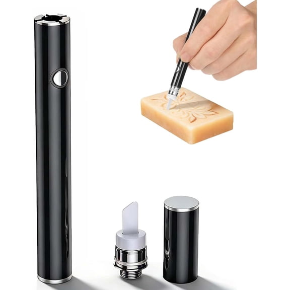 Generic Cordless Ceramic Hot Knife Cutting Kit, Portable Heated Pen, Precision Tip for Candle Carving Soap Shaping Foam DIY