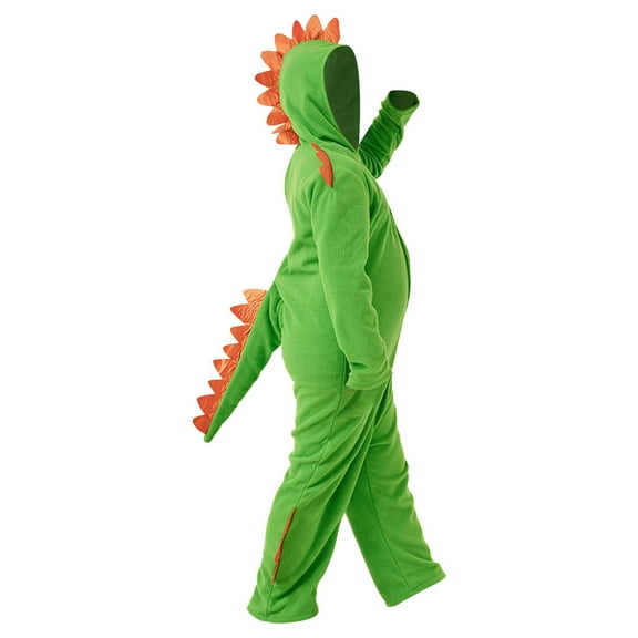 Generic Creative Dinosaur Halloween Clothes Pajamas Kids Dinosaur Animal Halloween Deluxe Kids Dress Up for Boys and Girls（14-16 Years Green）