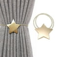 thumbnail image 1 of Generic Curtain Tiebacks, 2 Pack Magnetic Curtain Tiebacks, Star Curtain Tie Back Curtain Holdbacks Magnetic Clips, Curtain Tie Backs Curtain Holder, for Window Draperies, 1 of 6