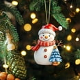 thumbnail image 1 of Christmas Snowman Ornaments Hanging Decoration for Christmas Tree Hanging Vintage Snowman Hanging Pendant Holiday Decor Xmas Party Supplies, 1 of 6