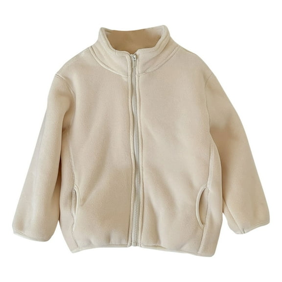 Generic Cute Warm Overcoats Windproof Winter Coat for Baby Boys Girls Long Sleeve Jacket Toddler Clothes for Girls Boys Toddler Warm Winter Jackets (White,8-9 Years)