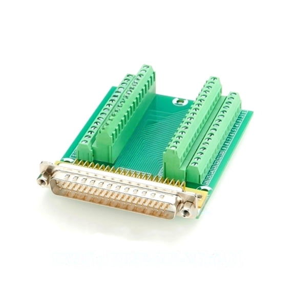 Generic D-SUB Breakout PCB Board DB62 Male Screw Solderless Breakout Board Machining Din Rail Mount Terminal Block Signal Module