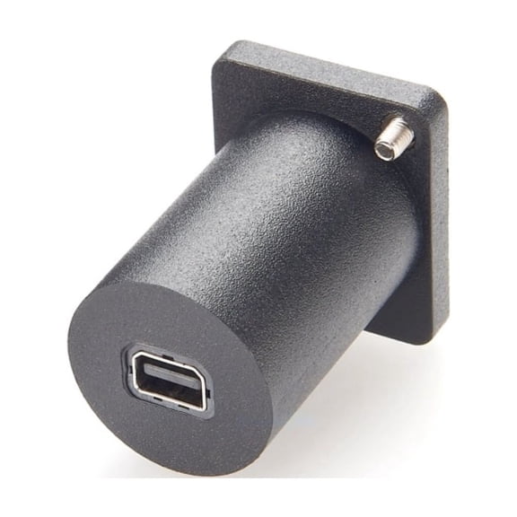 Generic D Type Mini DP Female to Female Converter 4k@60HZ Mini DisplayPort 1.2 Flange Chassis Panel Mount Video Adapter for TV PC