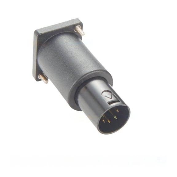 Generic D Type XLR 5Pin Male to RJ45 Female CAT5e Ethernet Adapter Flange Chassis Panel Mount Bulkhead Connector for DMX512 Stage Light