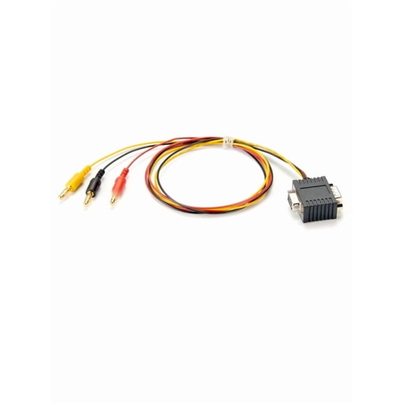 Generic DB9 Male to Female adapter with 3 banana plug D Sub DB9 plug field bus CAN and LIN Connection for PC Bus communication Cable
