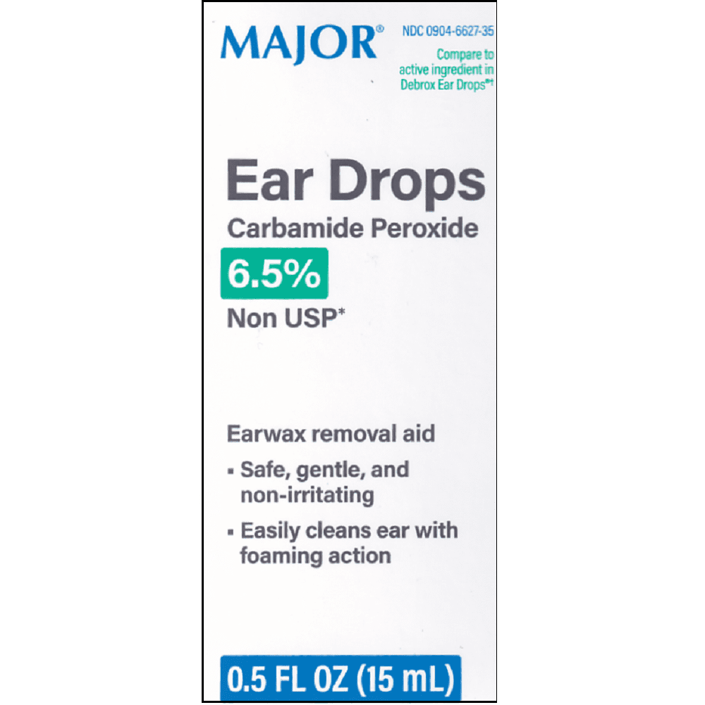 Generic Debrox Earwax Remover, 0.5 Fl. Oz., Major Pharmaceuticals 00904662735, 1 Count