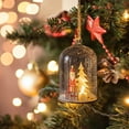 thumbnail image 1 of Generic Desktop Christmas Tree Message in a Bottle, Christmas Decorations Glass, Nostalgic Snowy Scene in Bottle, LED Light, Festive Gift, 1 of 6